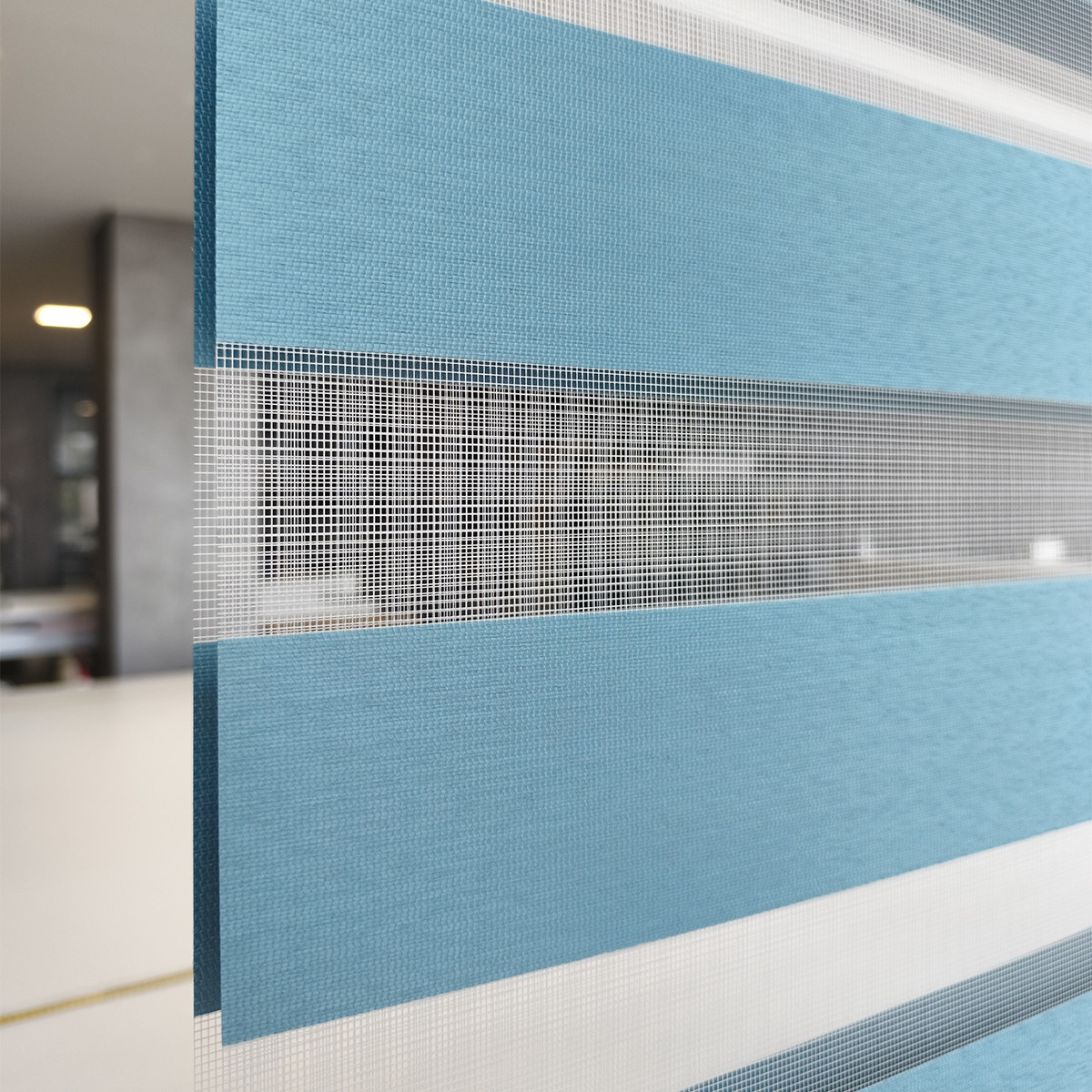 Διπλό ρόλερ Zebra  Πετρόλ ZA14